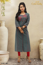 Load image into Gallery viewer, Cotton Kurties  D.no. 087 (25% discount)
