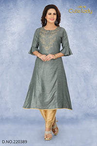 Cotton Kurties With Pant D.no. 220389  (25% discount)