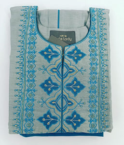 Chanderi Fine Embroidery D.No. 2471 ( 25% DISCOUNT)