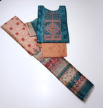 Load image into Gallery viewer, Chanderi  Embroidered Suit D.no. 3994
