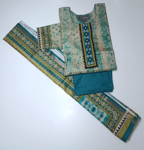Chanderi  Embroidered Suit D.no. 5016