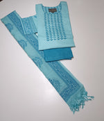 Load image into Gallery viewer, Cotton Slub Printed with Fine Embroidery D.no.5086
