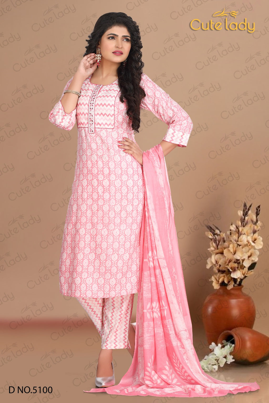Buy Online Peach Cotton Girls Straight Suit Set for Women  Girls at Best  Prices in Biba IndiaKW432