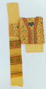 Load image into Gallery viewer, Cotton Slub Printed with Fine Embroidery D.no. 5263
