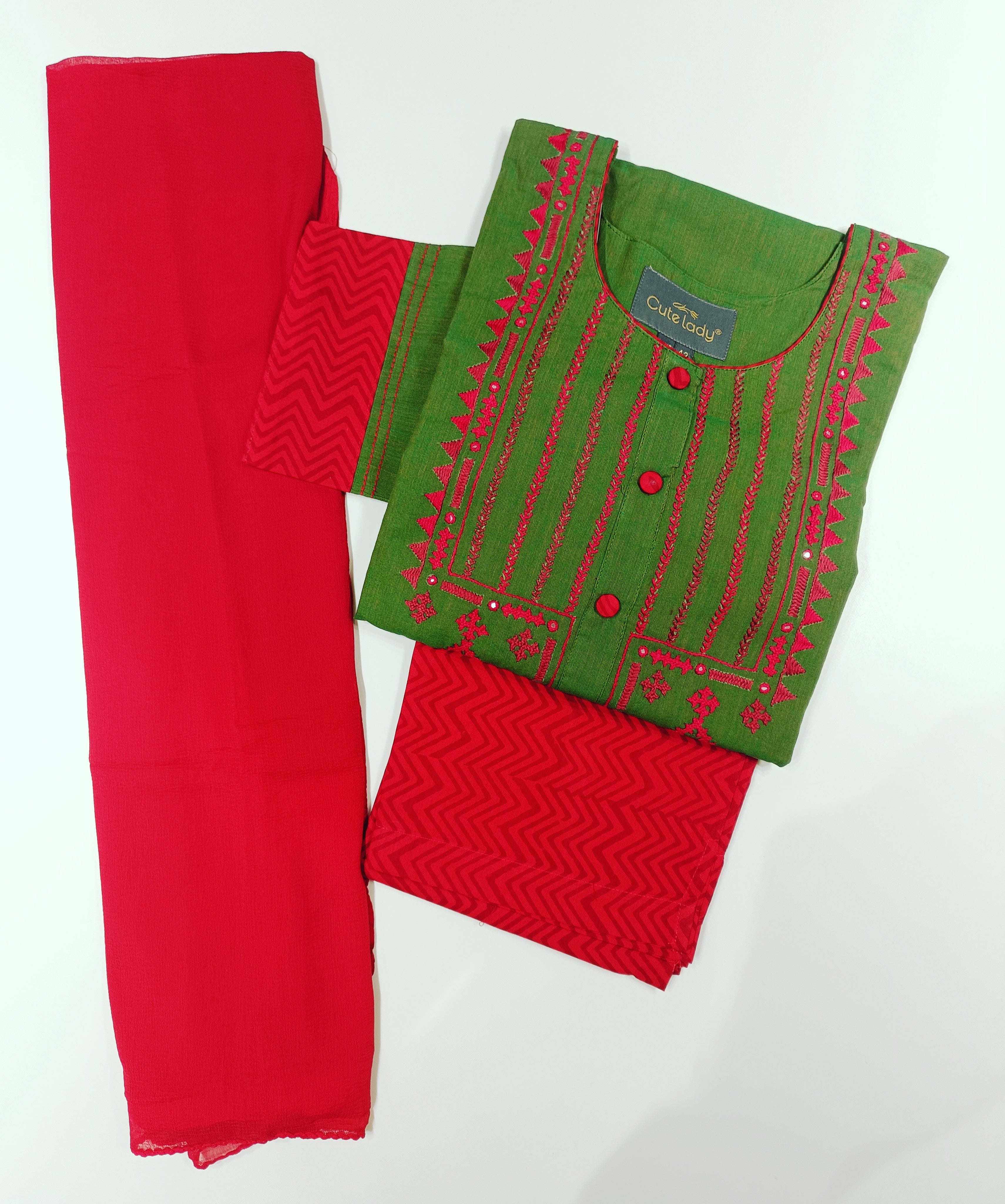 Cotton Fine Embroidery work  D.no. 5464