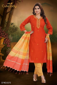 Cotton Hand Embroidery work  D.no. 5575