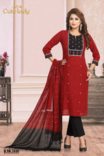 Load image into Gallery viewer, Cotton Fine Embroidery D.no. 5616
