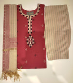Load image into Gallery viewer, Weaving Buti Cotton Suit – D.No. 5788
