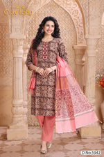 Load image into Gallery viewer, Paisley Printed Cotton Suit – D.No. 5942
