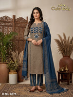 Load image into Gallery viewer, South Cotton With Traditional Print Bottom - 6075
