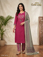 Load image into Gallery viewer, South Cotton With Traditional Print Bottom - 6075
