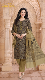 Load image into Gallery viewer, Paisley Printed Cotton Suit – D.No. 5942
