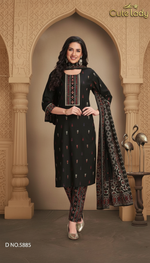 Load image into Gallery viewer, Fine Cotton Printed Top With Fine Cotton Printed Bottom  – D.No. 5889
