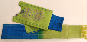 Chanderi Embroidered Suit D.no.3917